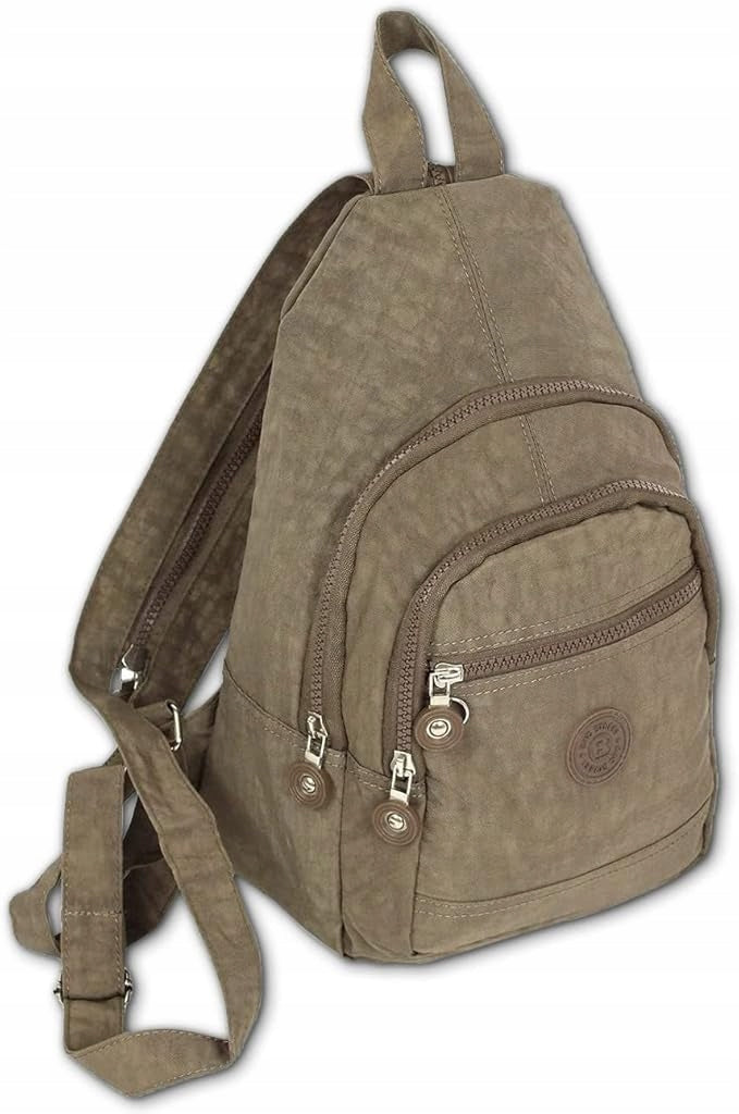 Youth city backpack light line Bag Street 2257 dark beige Brand BAG STREET