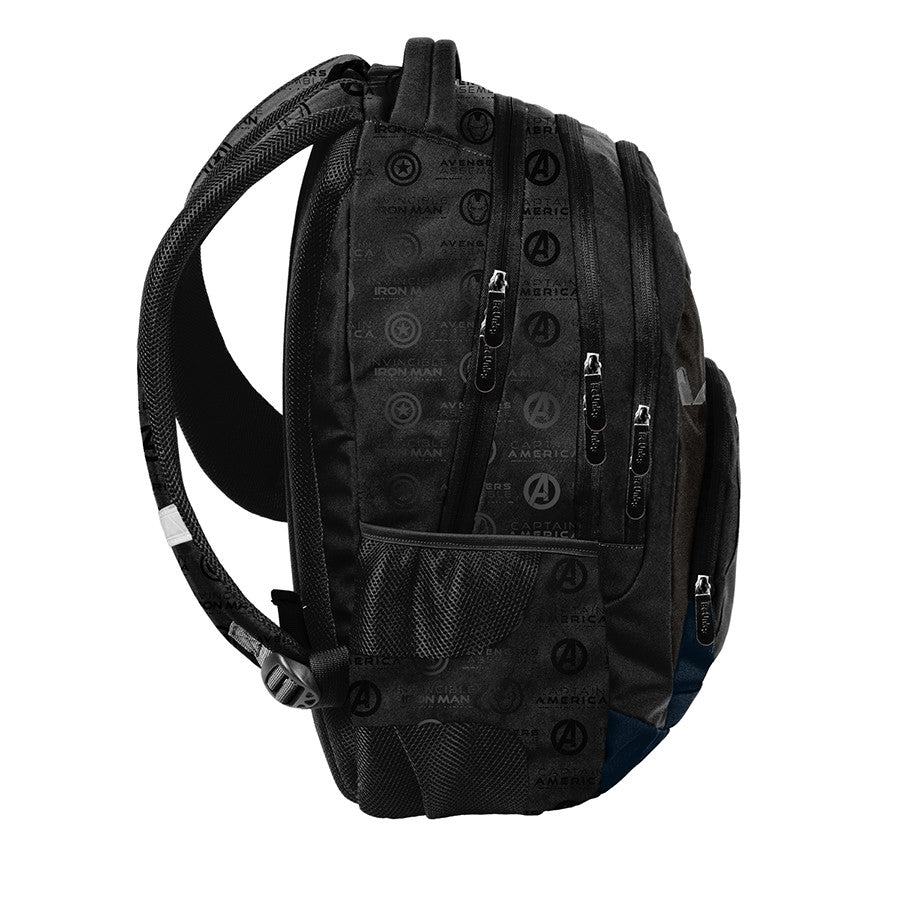 Youth school backpack for boy black Marvel Avengers Paso Beuniq Manufacturer code AV23SS-2708