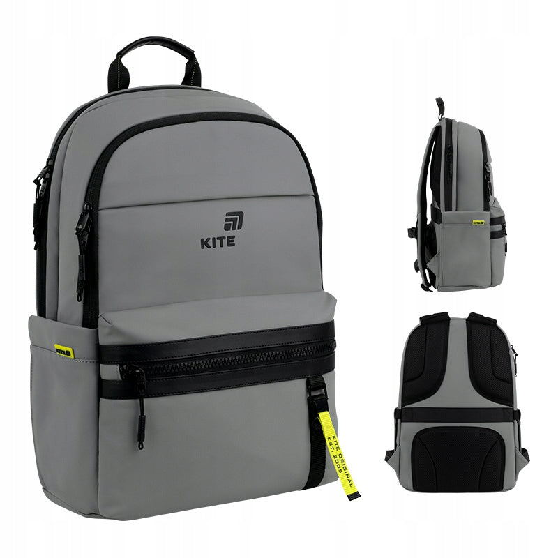 Youth school backpack for boys city backpack grey Kite