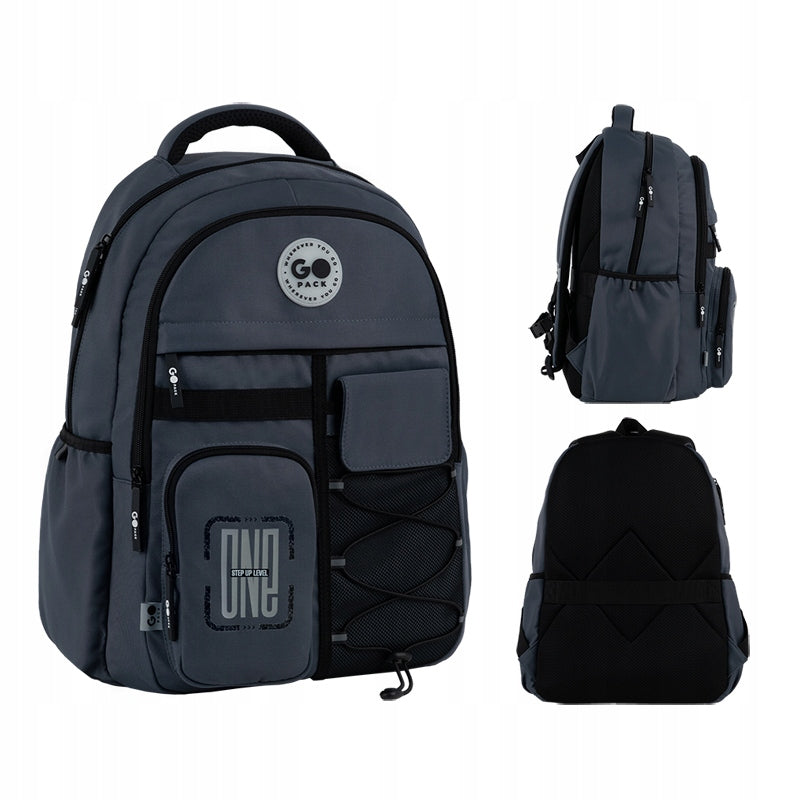 Youth school backpack for boys multi-chamber laptop GoPack