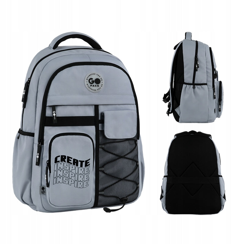 Youth school backpack for girls for multi-chamber laptop GoPack