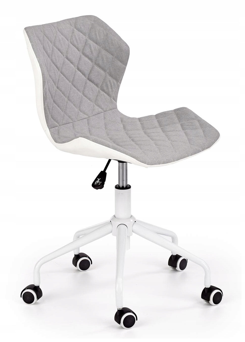 Youth swivel chair MATRIX 3 Grey and White Fabric 100 kg Packaging status original