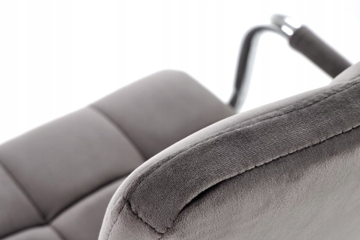 Youth swivel chair grey velvet Voxel 4 Manufacturer code Voxel 4 fotel popielaty
