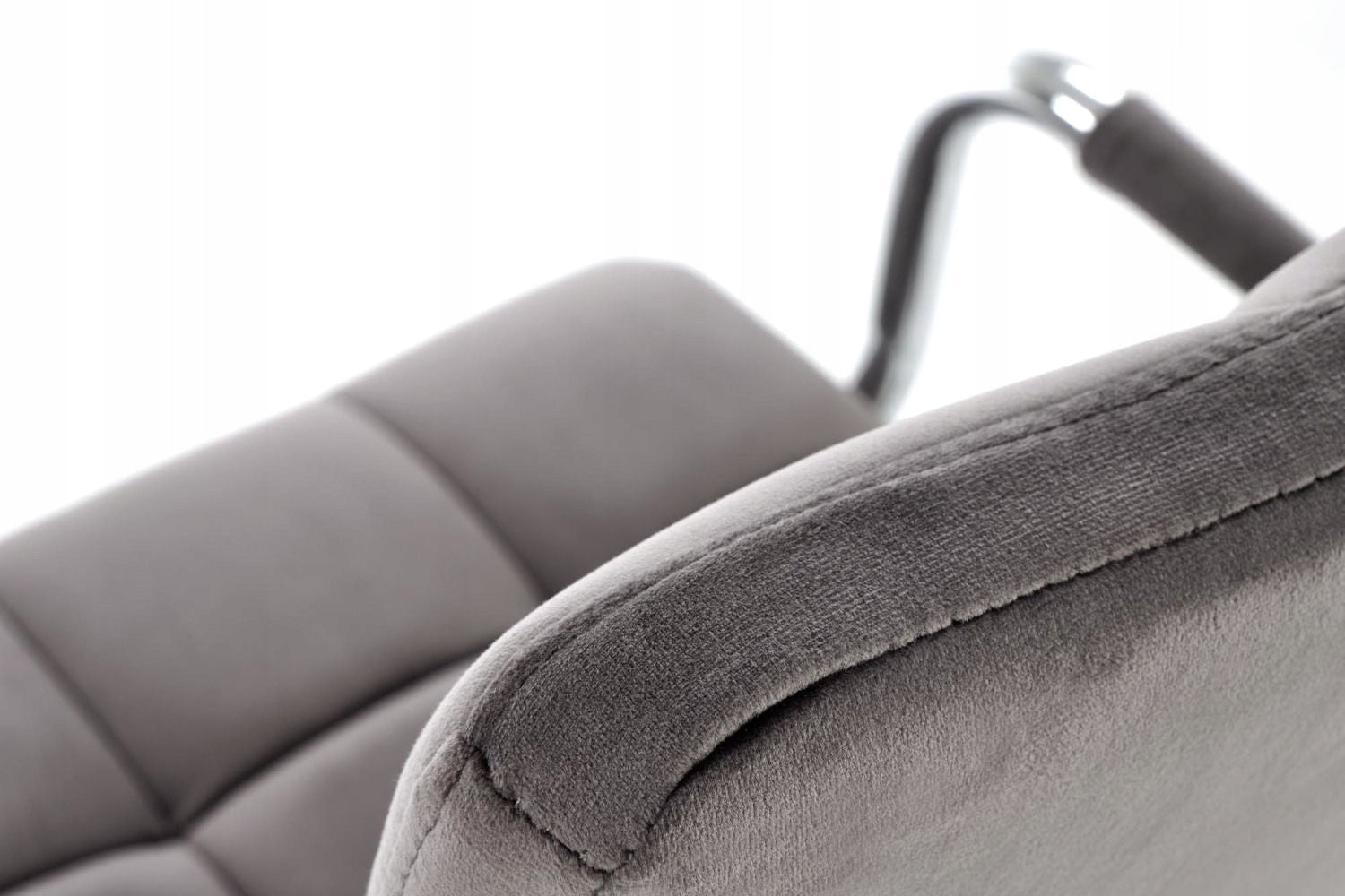 Youth swivel chair grey velvet Voxel 4 Manufacturer code Voxel 4 fotel popielaty