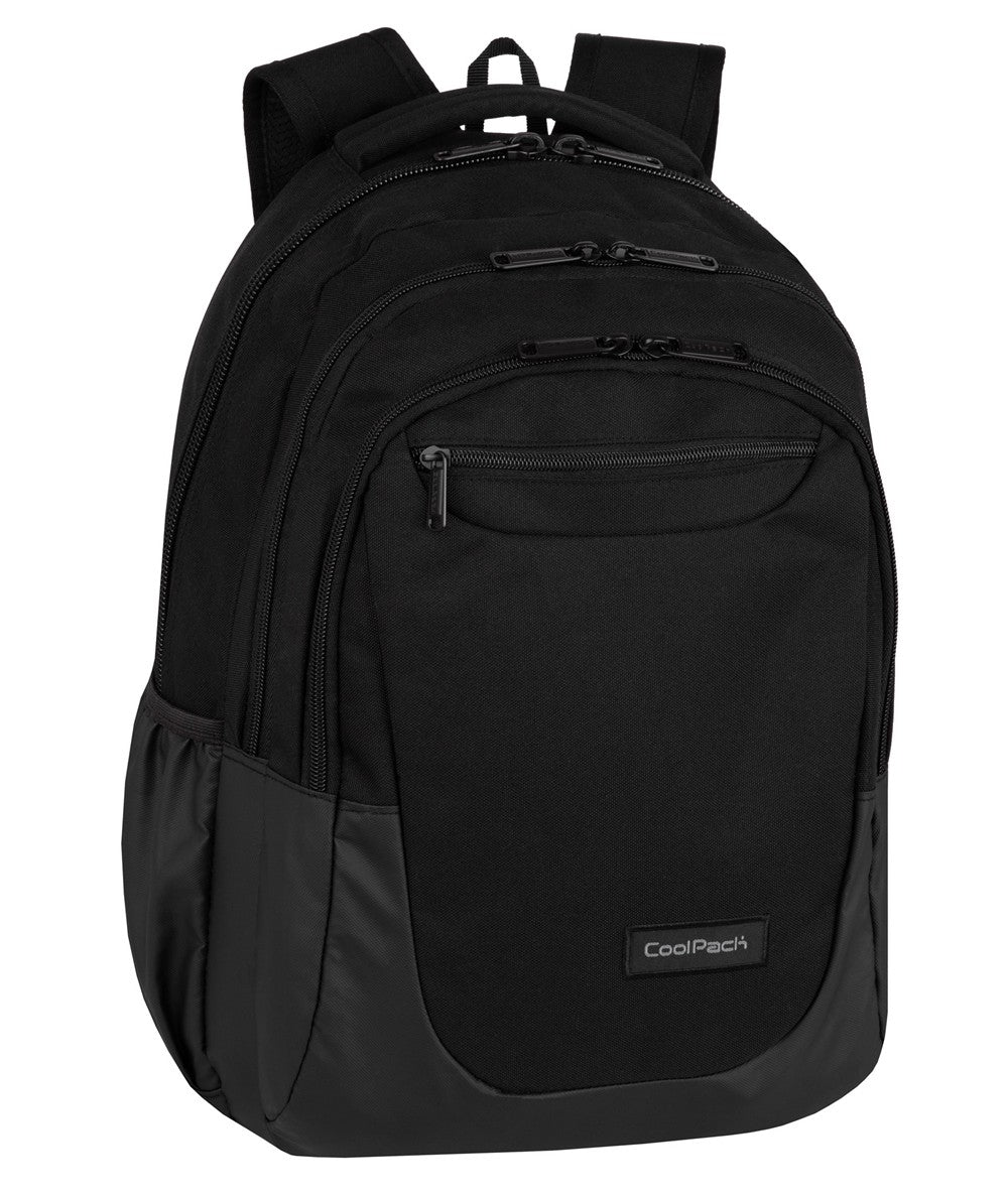 Youth three-chamber backpack CoolPack Soul Black 28L Manufacturer code F010877