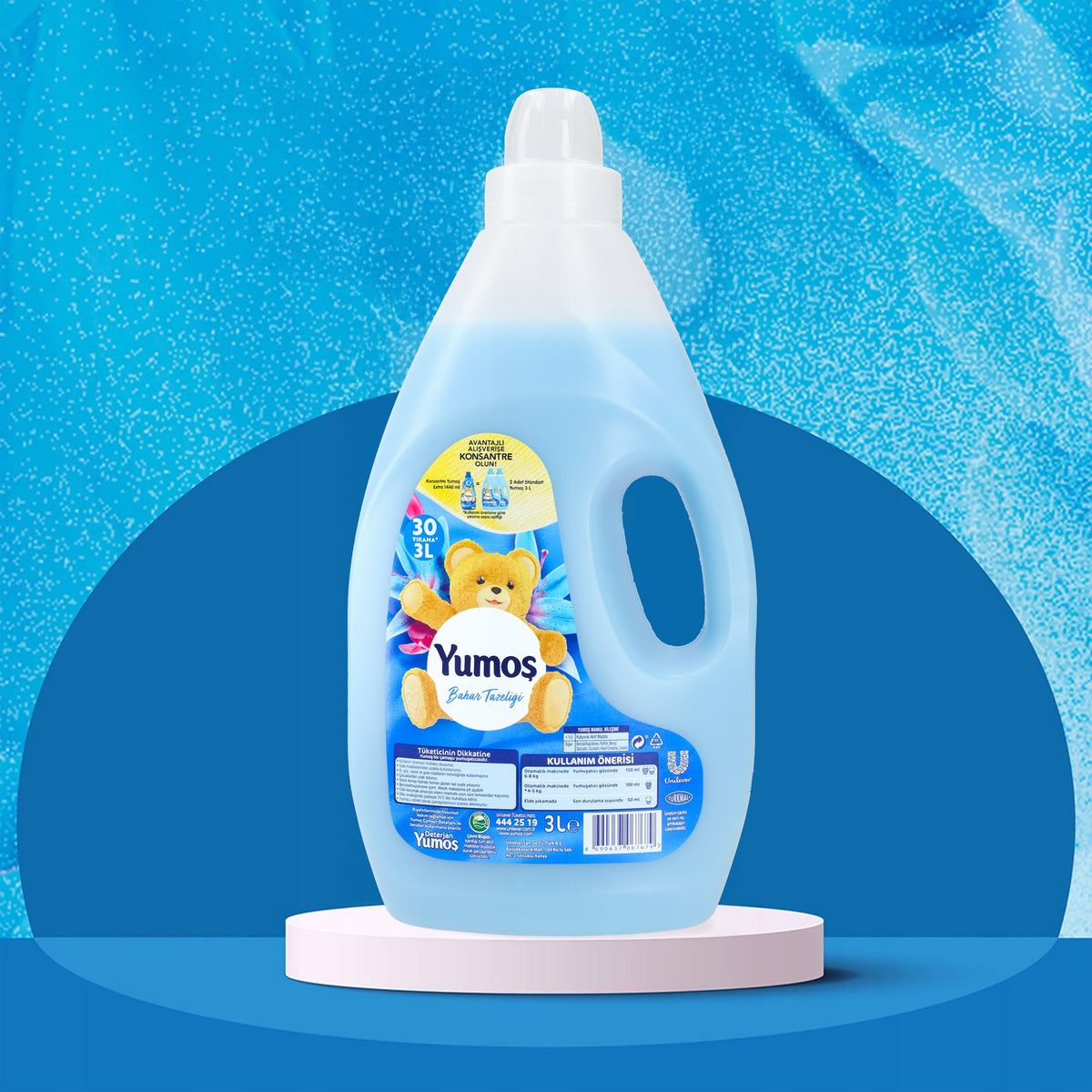 Yumos Fabric Rinsing and Softening Liquid Spring Freshness 3 L Brand no brand