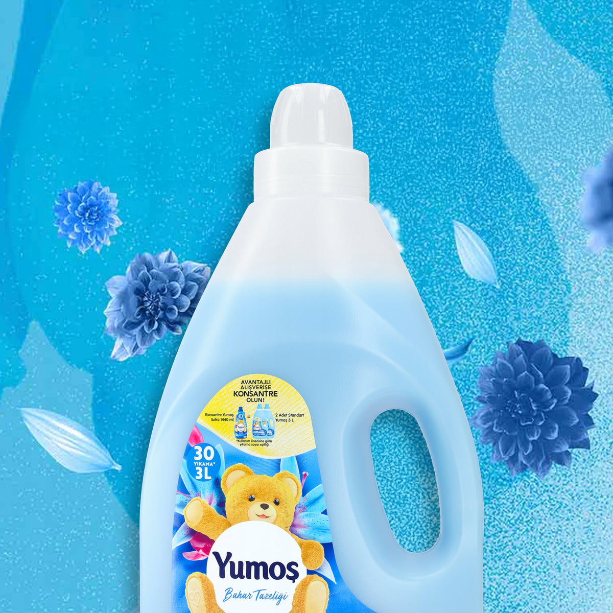 Yumos Fabric Rinsing and Softening Liquid Spring Freshness 3 L Capacity 3 l