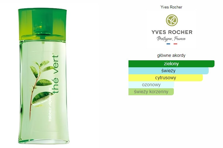 Yves Rocher - woda THE VERT / ZIELONA HERBATA 125ml. Packaging status original