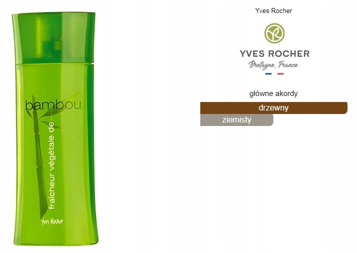 Yves Rocher - woda kolońska BAMBOU / BAMBUS 125ml. Packaging status original