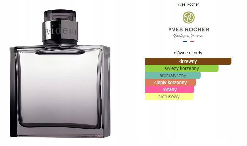 Yves Rocher - woda toaletowa Comme Une Evidence HOMME 75ml. Packaging status original