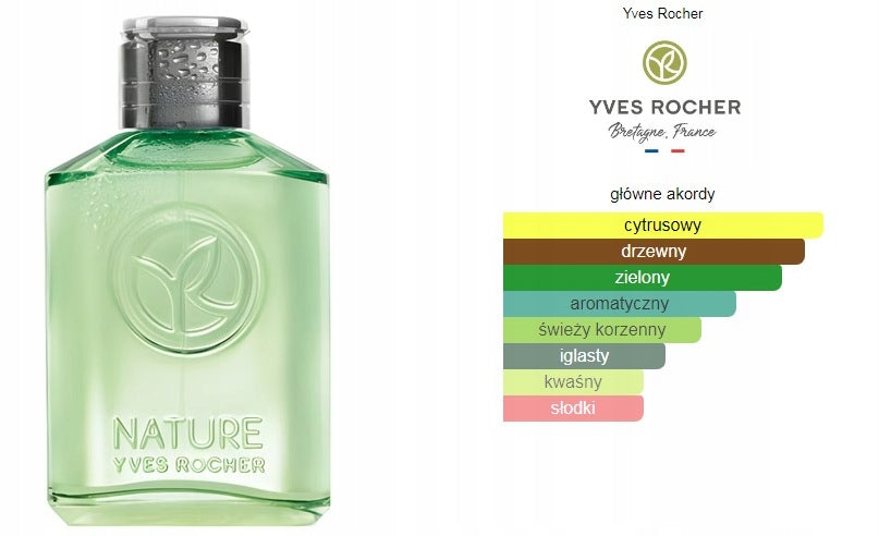 Yves Rocher - woda toaletowa NATURE Cedar Wood & Lime 75ml. Packaging status original