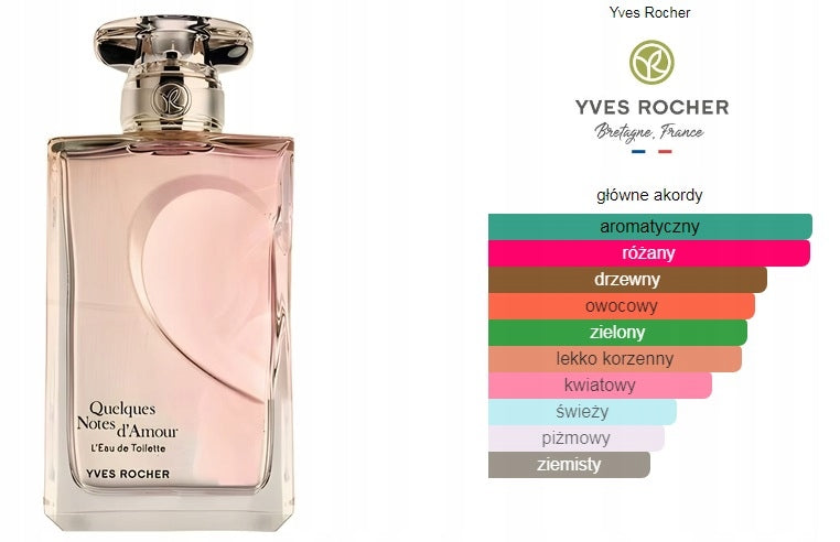 Yves Rocher - woda toaletowa Quelques Notes d'Amour 75ml. Manufacturer code 17264