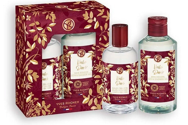 Yves Rocher - zestaw VOILE DORE woda toaletowa 100ml + żel 200ml