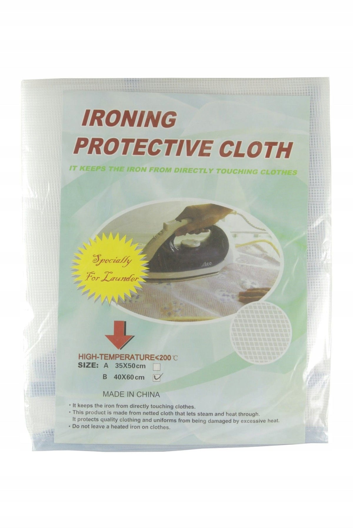 Z28 IRONING NET - STOP WITH BURNS