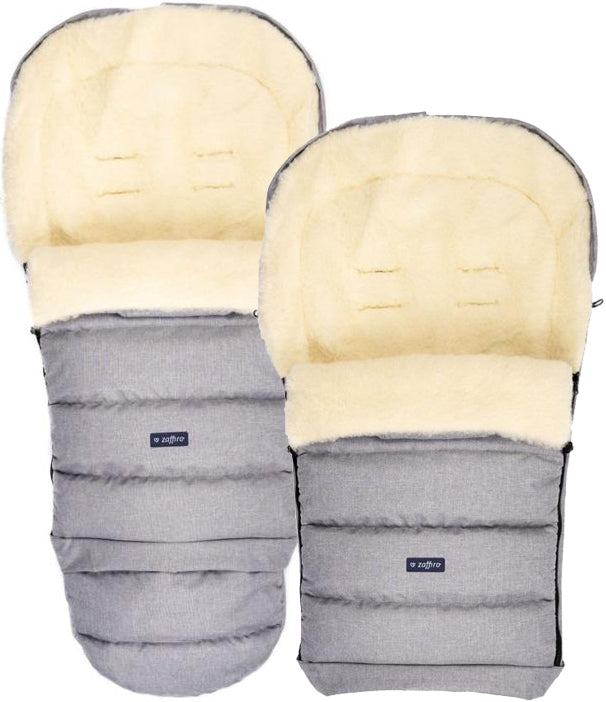 Schlafsack für Babys, Schafwolle, HELLGRAU 
