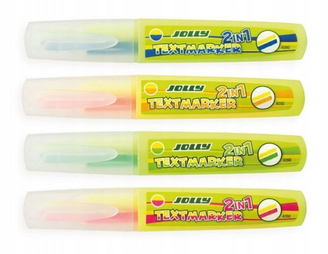 Satz Textmarker 2 IN 1, Jolly, 5 Sp. 