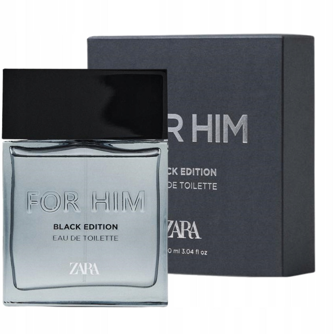 ZARA FOR HIM BLACK EDITION 90 ML EDT NEW BOTTLE