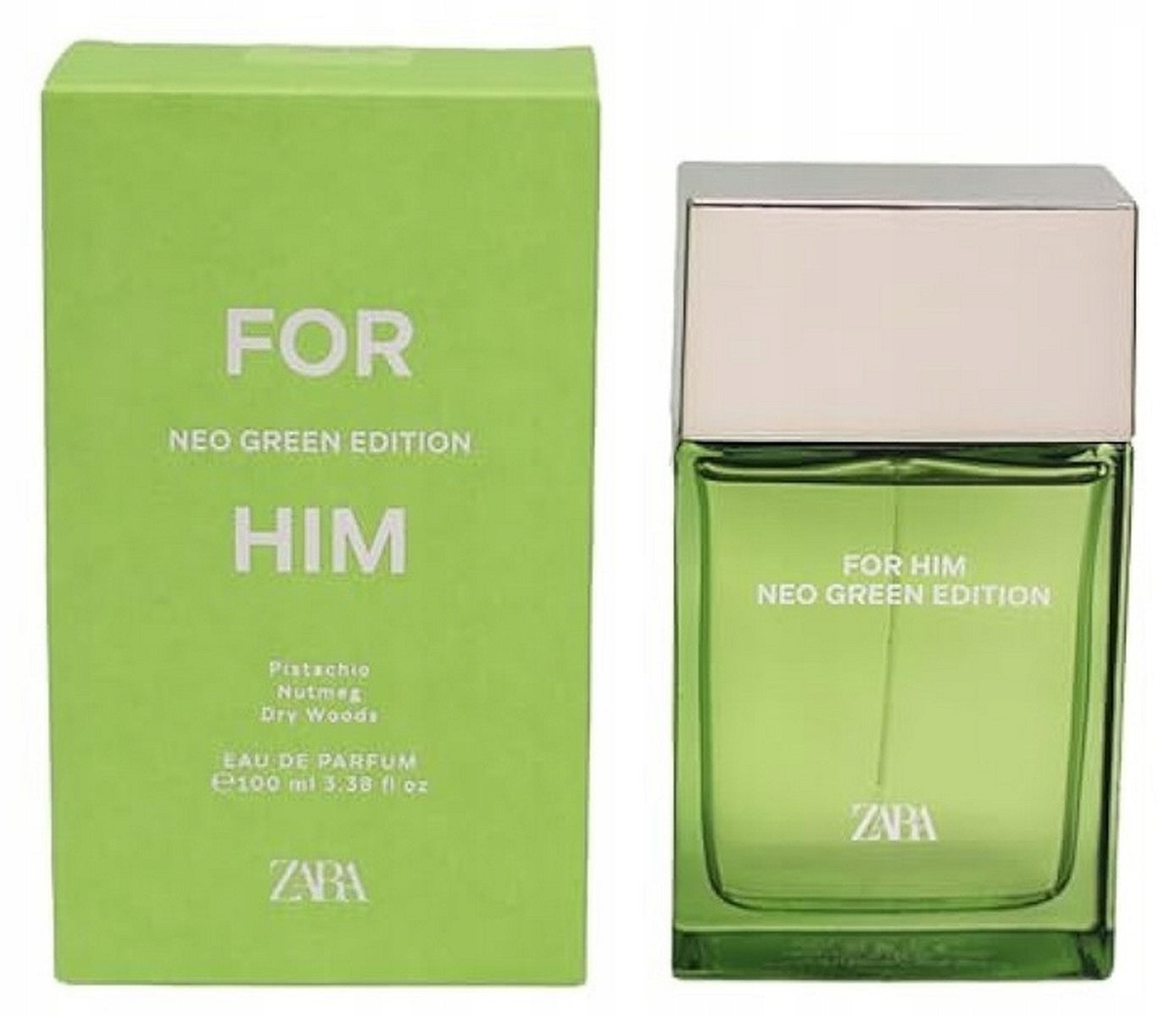 ZARA FOR HIM NEO GREEN EDITION EDP 100 ML perfume for men carton