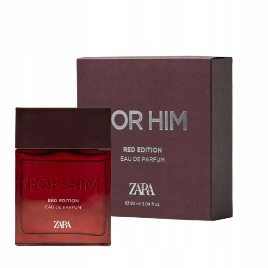 ZARA FOR HIM RED EDITION 90ML original carton Brand ZARA