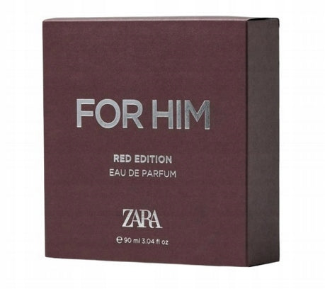ZARA FOR HIM RED EDITION 90ML original carton Packaging status original
