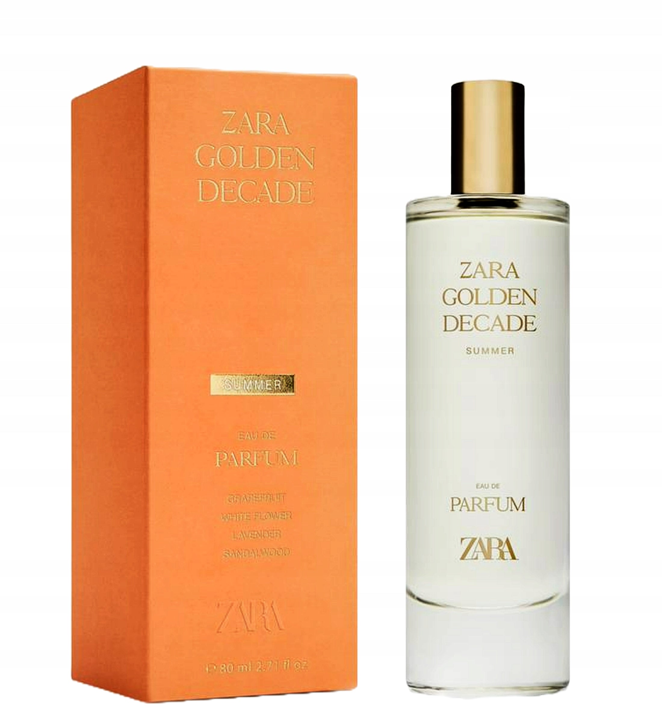 ZARA GOLDEN DECADE SUMMER 80 PERFUMES FOR WOMEN