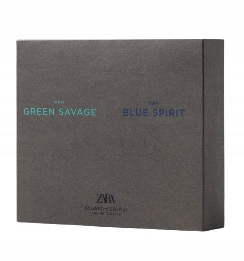 ZARA GREEN SAVAGE + BLUE SPIRIT 2 x 100ML