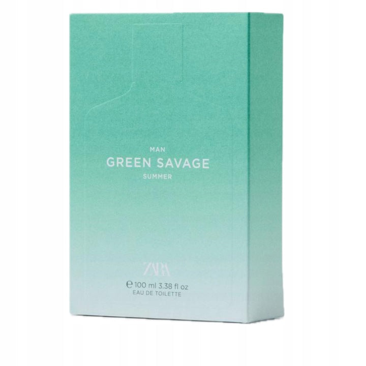 ZARA MAN GREEN SAVAGE SUMMER 100ml EDT fragrance for men Manufacturer code SILVER SEOUL