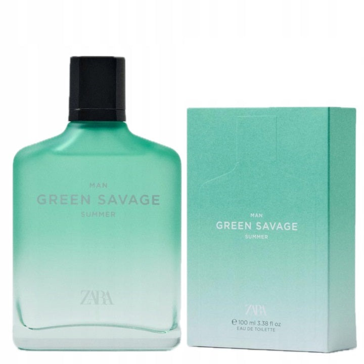 ZARA MAN GREEN SAVAGE SUMMER 100ml EDT fragrance for men