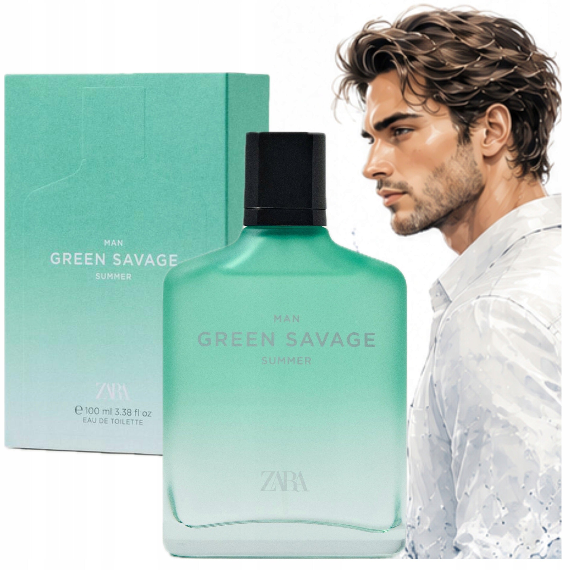 ZARA MAN GREEN SAVAGE SUMMER 100ml