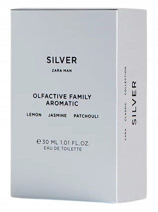 ZARA MAN SILVER 30 ML PERFUME FOR MEN Manufacturer code 0062/324