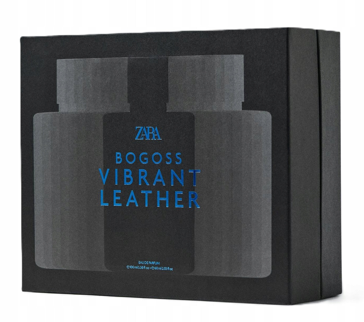 ZARA Perfumed Water Bogoss Vibrant Leather Set 100 ml + 60 ml Men's Packaging status original