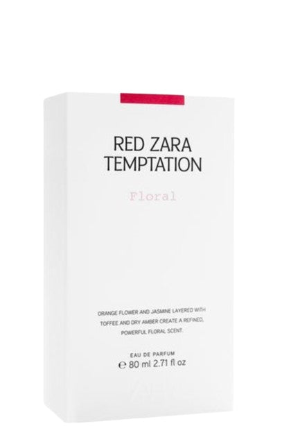 ZARA RED TEMPTATION FLORAL EDP 80ML