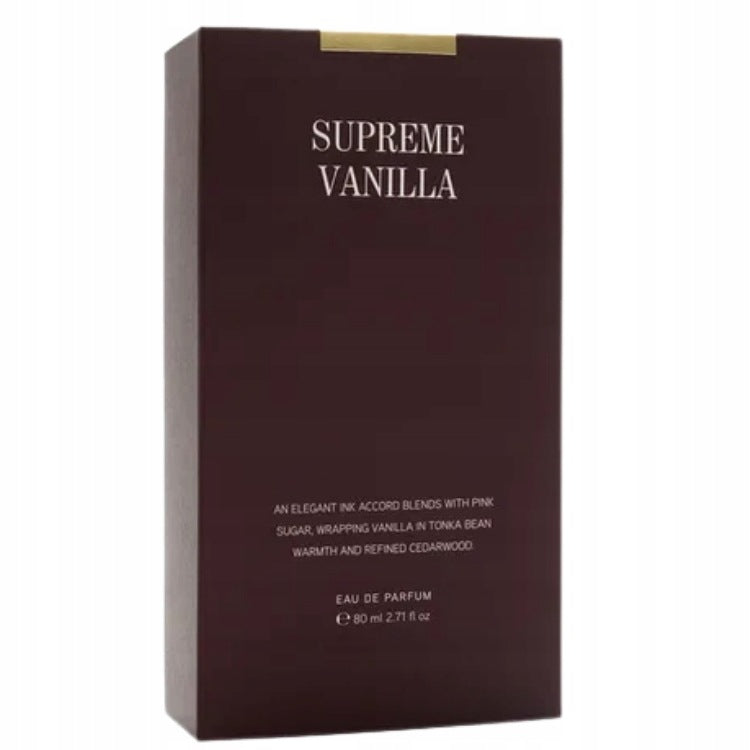ZARA SUPREME VANILLA ZARA 80 ml EDP fragrance for women Packaging status original