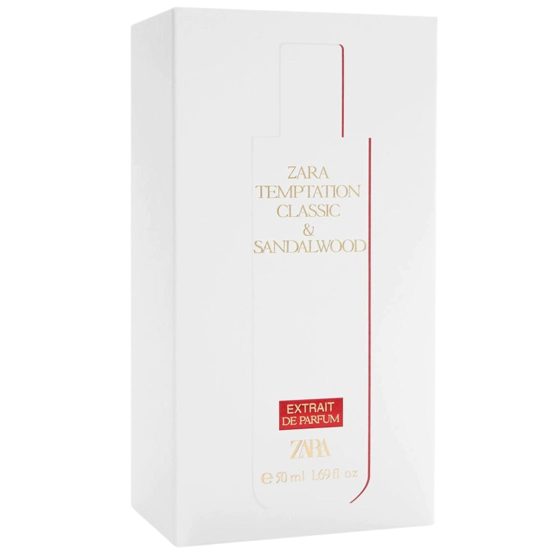 ZARA TEMPTATION CLASSIC & SANDALWOOD EXTRAIT de Parfum Packaging status original