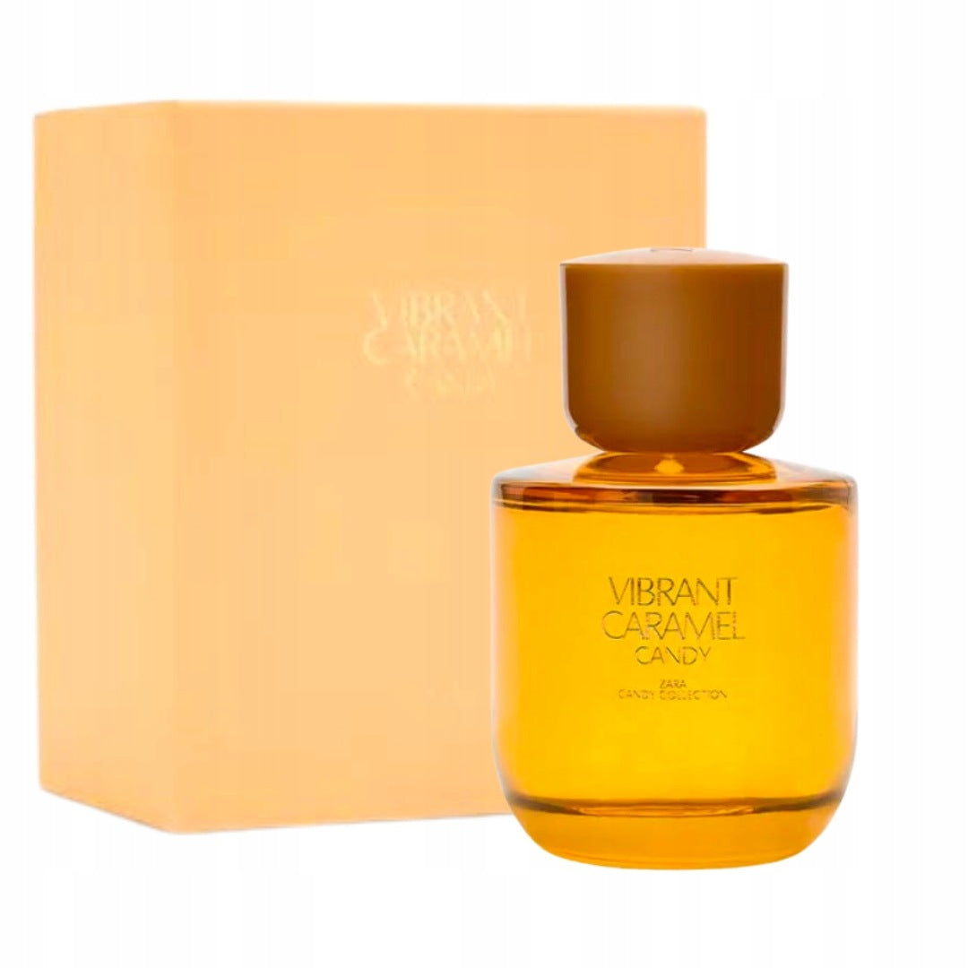 ZARA VIBRANT CARAMEL CANDY 90 ML women's perfume in a carton