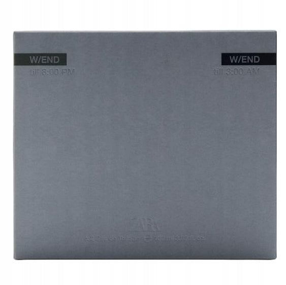 ZARA W/END TILL 8.00 PM W/END TILL 3:00 AM EDT male 2 x100 ml set Brand ZARA