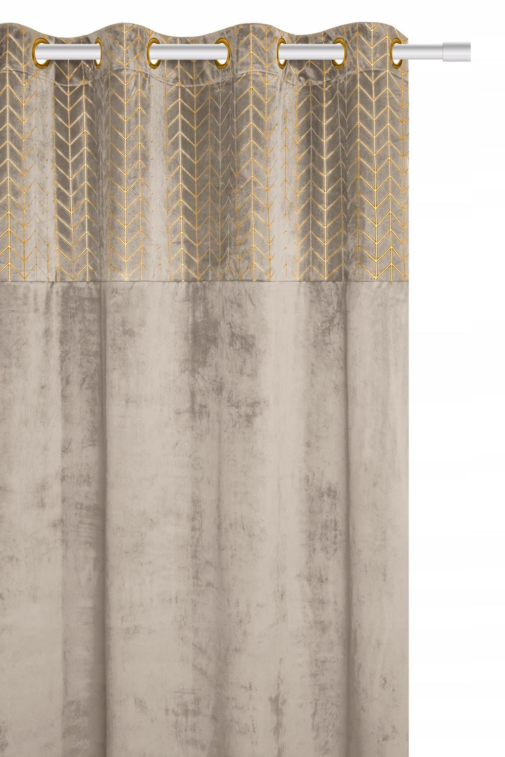 Veloursvorhang Nord 140x250 A498 - Beige 
