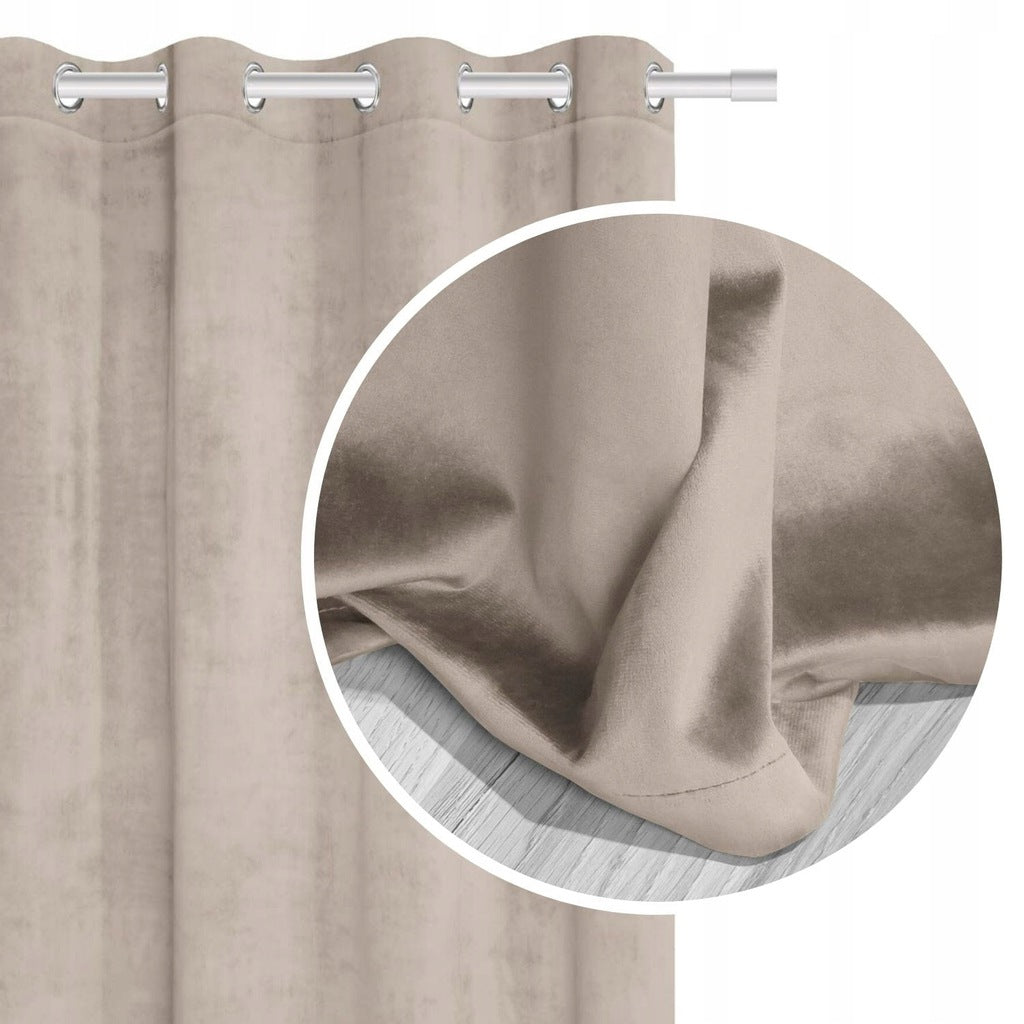 Veloursvorhang Soft Velvet 140x250 A495 - Beige 