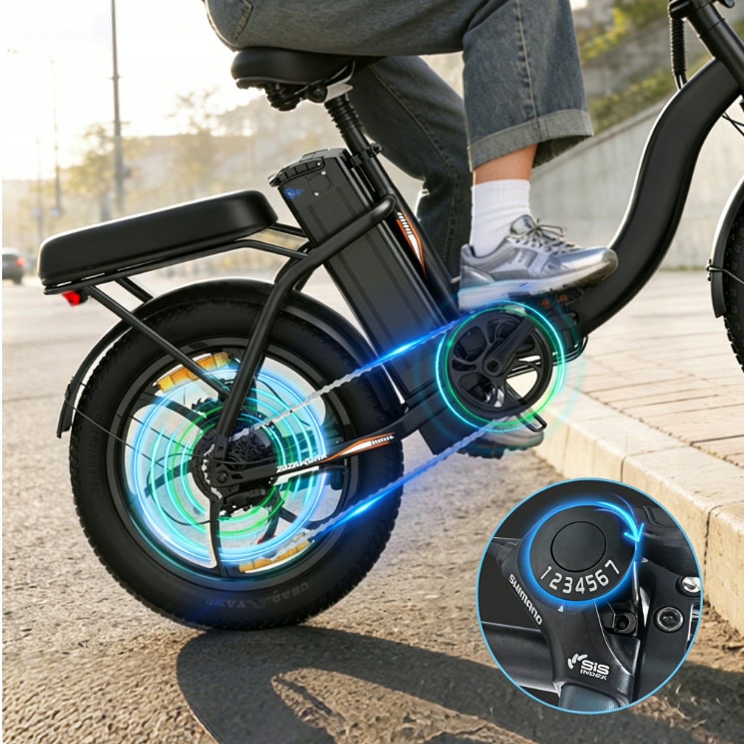 ZAZAWORK C16 2026 Electric Bike Folding 250W 48V 16AH 100km urban Manufacturer code C16 48V 16AH 100km miejski Składany