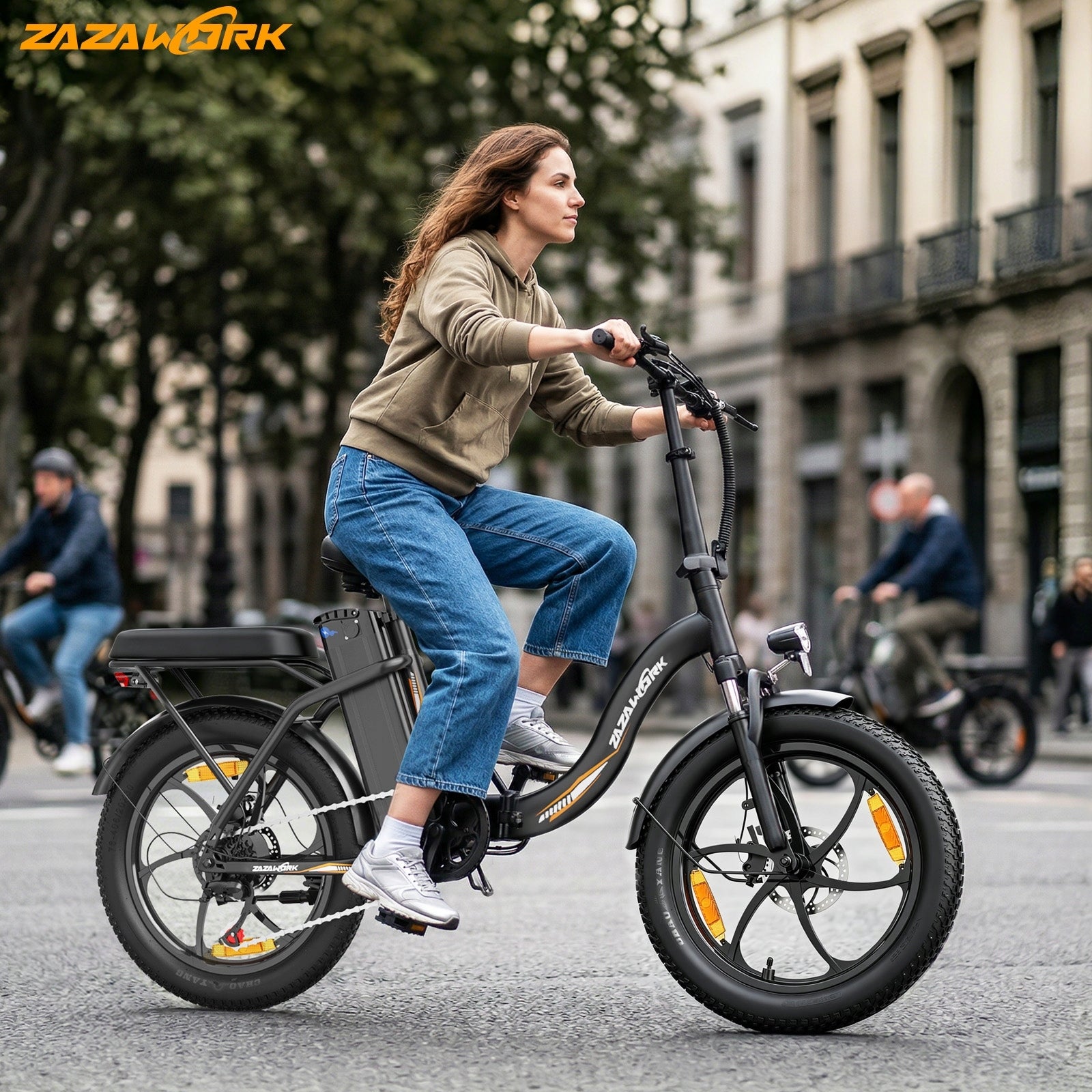 ZAZAWORK C16 2026 Electric Bike Folding 250W 48V 16AH 100km urban Maximum rated power electric bike (under 250W)