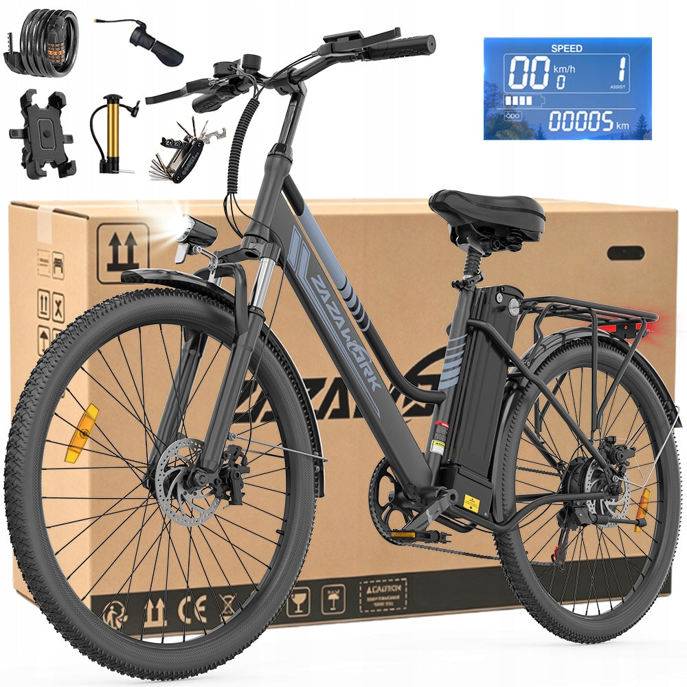 ZAZAWORK C26 PRO Adult electric bike 250W 20AH 120km Shimano PL