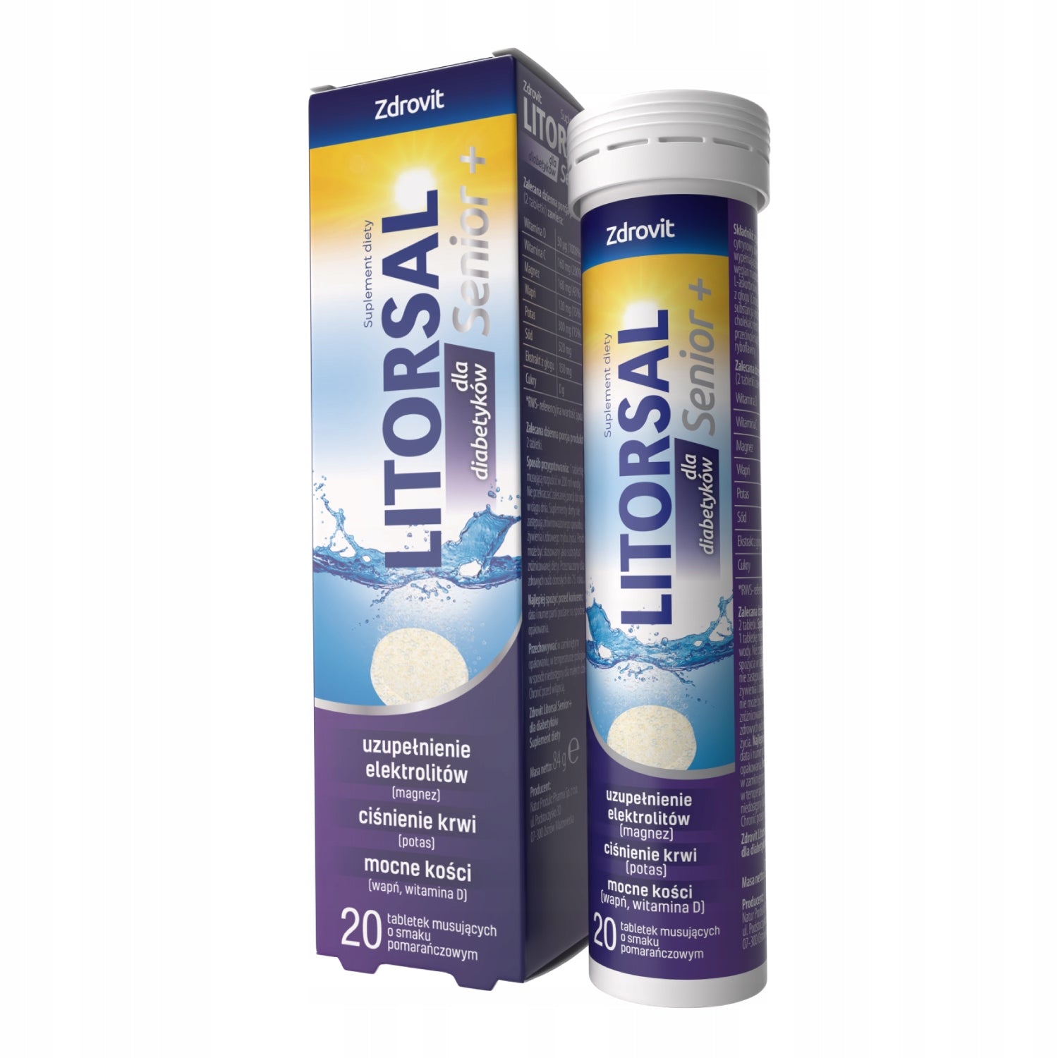 ZDROVIT LITORSAL SENIOR FOR DIABETICS ELECTROLYTES WITH MINERALS HYDRATES