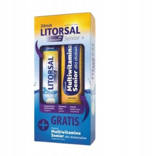 ZDROVIT LITORSAL SENIOR+MULTIVITAMIN 20 +24 EFFERVESCENT/ VITAMIN C/ MAGNESIUM