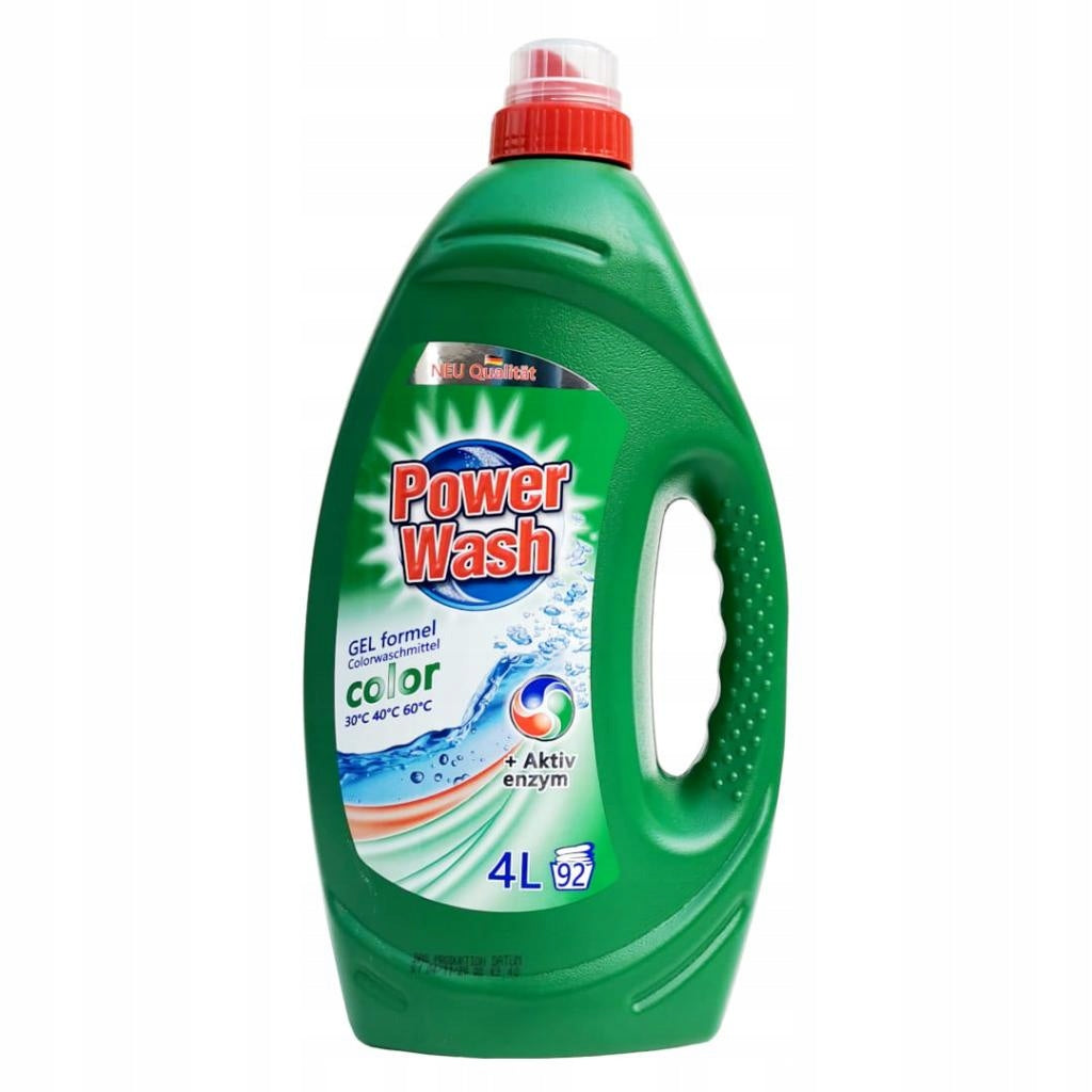 ŻEL DO PRANIA KOLOROWEGO POWER WASH – 92 PRANIA, 4L