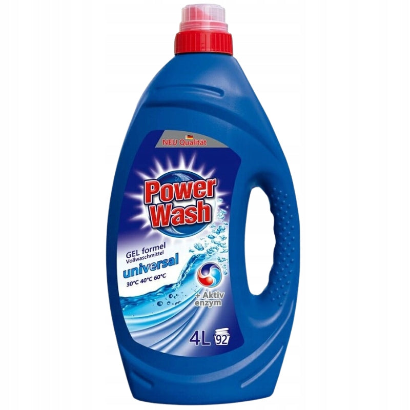 ŻEL DO PRANIA POWER WASH UNIWERSAL - 92 PRANIA, 4L