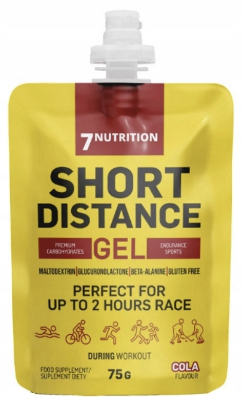 ŻEL ENERGETYCZNY 7NUTRITION SHORT DISTANCE GEL - COLA 75g WYSIŁEK ENERGIA