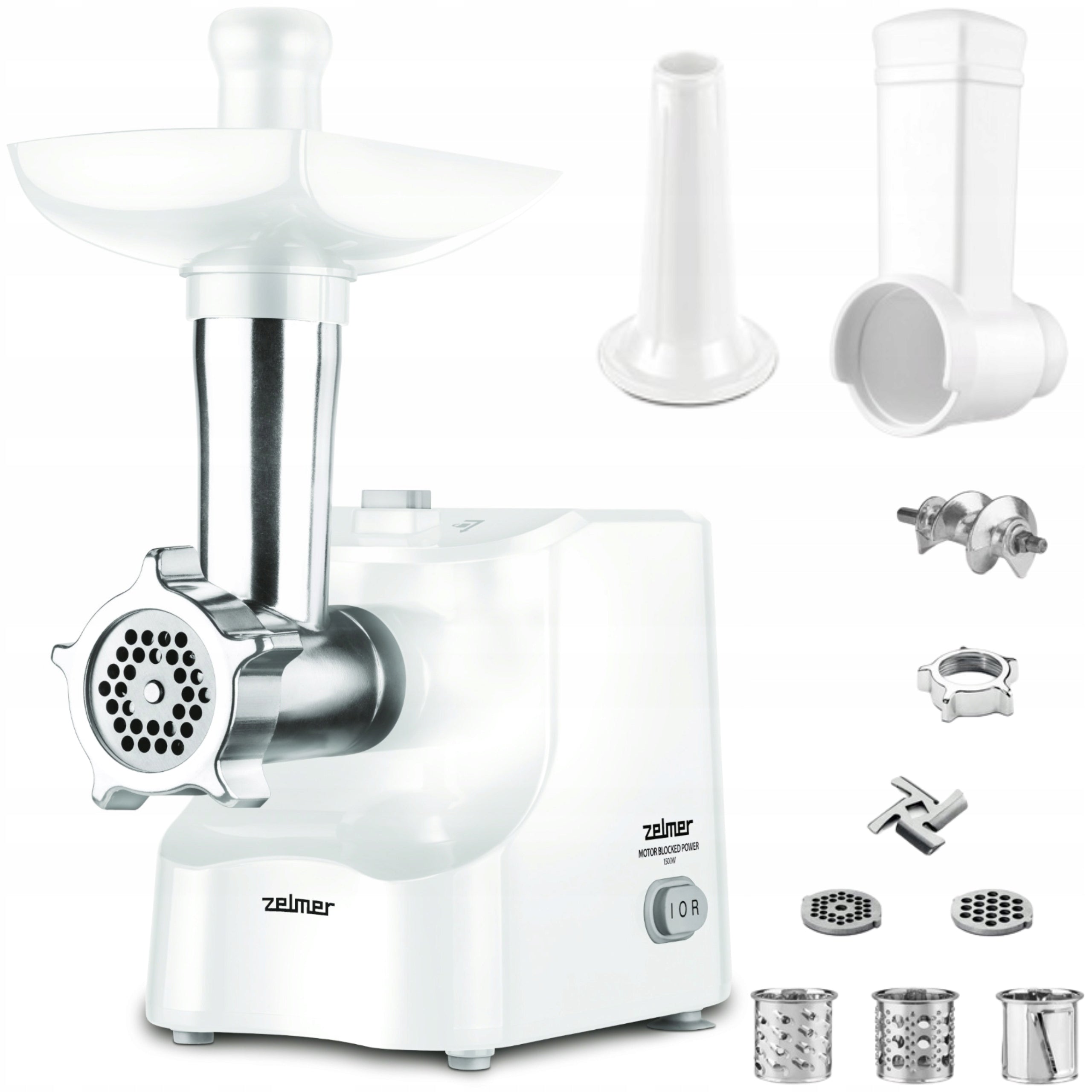 ZELMER 1500W MEAT GRINDER WHITE