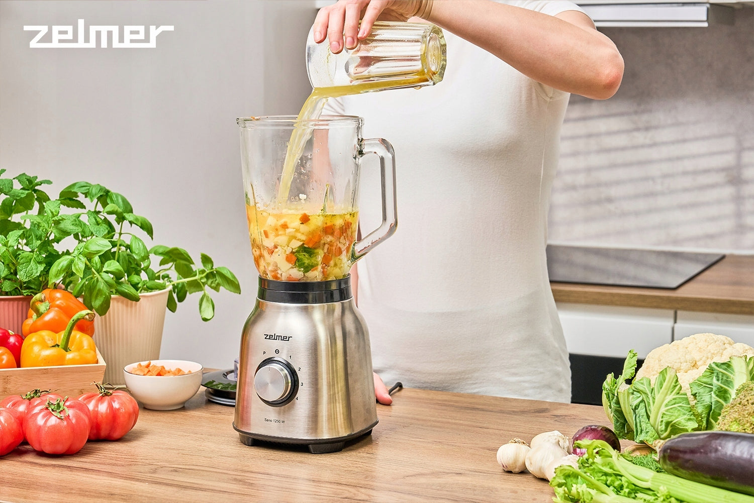 ZELMER CUP BLENDER FOR COCKTAILS CRUSHES ICE MIXES GLASS 1250W Manufacturer code 70205713P