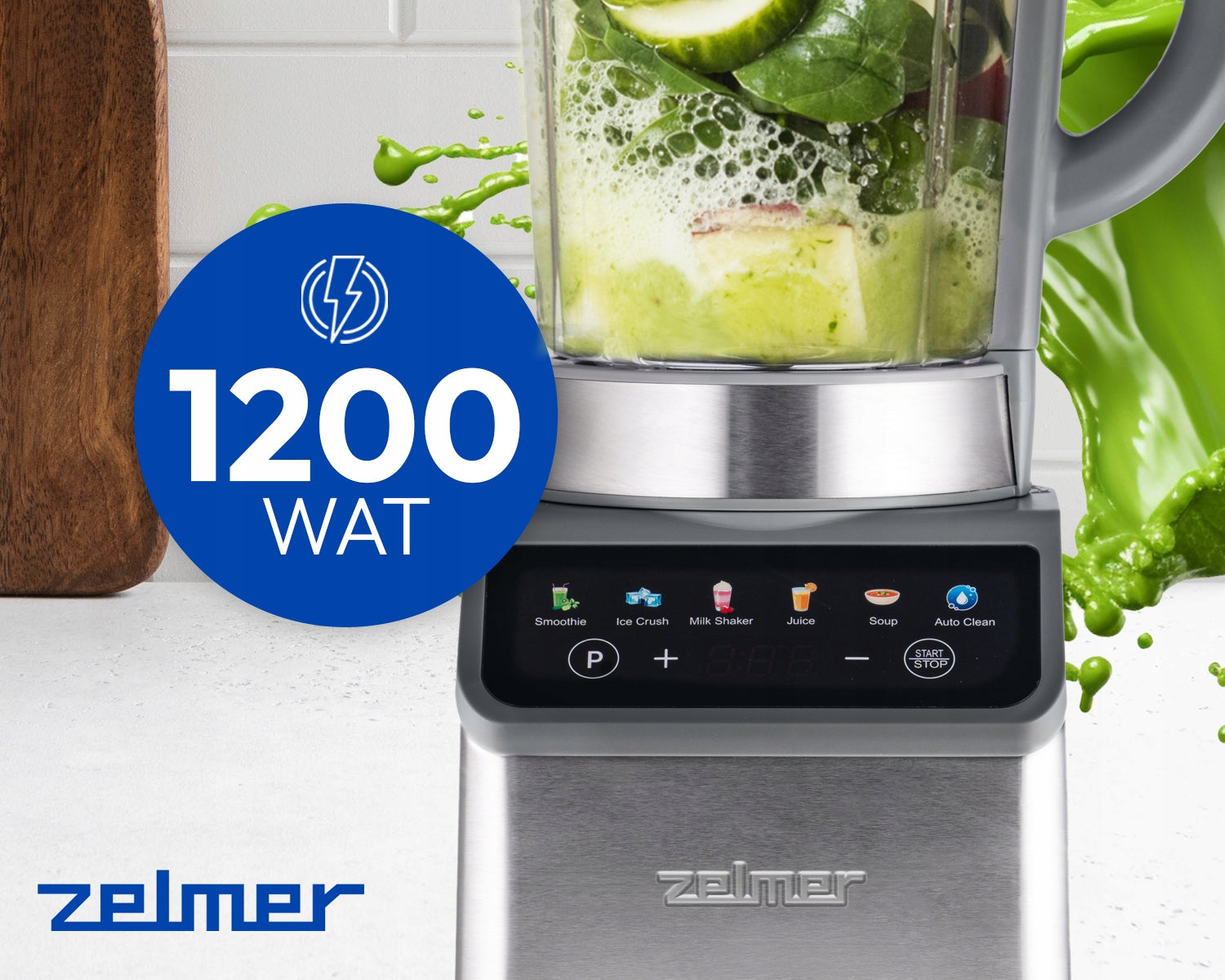 ZELMER CUP BLENDER FOR SMOOTHIE MIXES GLASS ICE CRUMBLES 1200W Manufacturer code ZSB4870