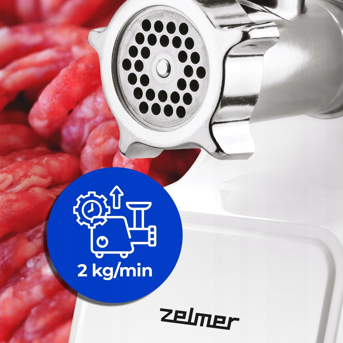 ZELMER MEAT GRINDER WITH SHREDDER AND TOMATO JUICER Packaging status original